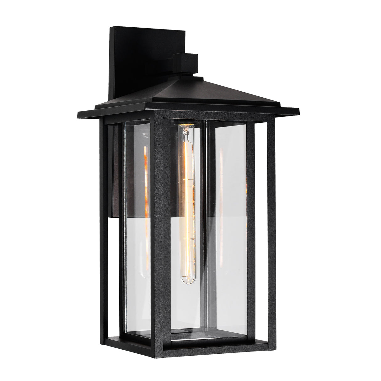 Crawford 1 Light 11in Black Outdoor Wall Light