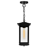 Oakwood 1 Light Outdoor Black Pendant