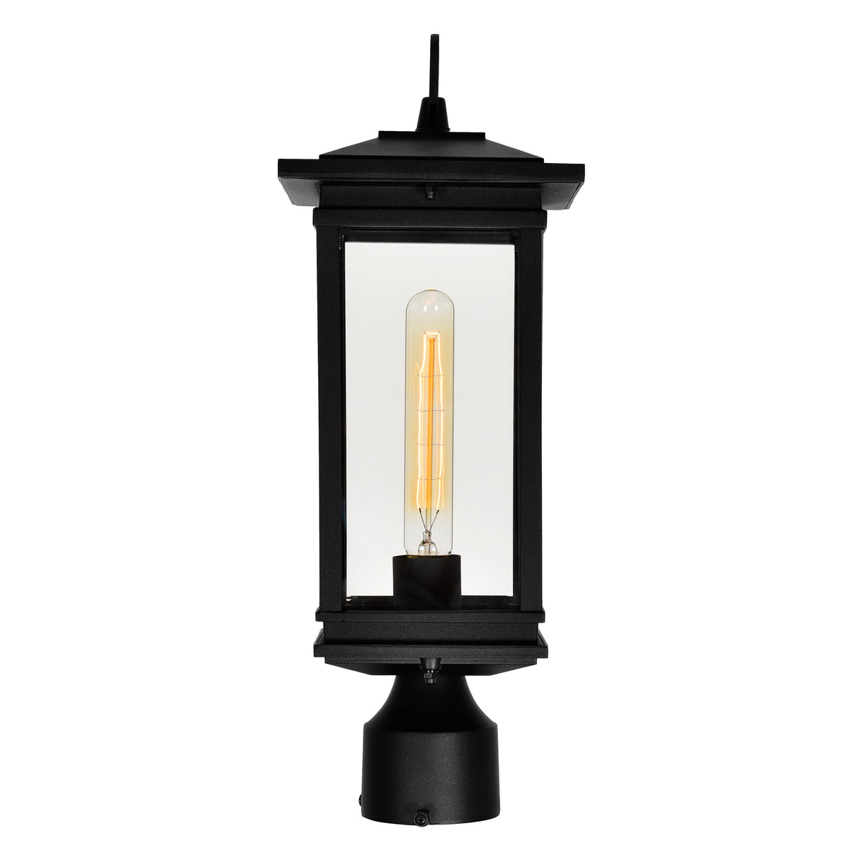 Oakwood 1 Light Outdoor Black Lantern Head