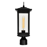 Oakwood 1 Light Outdoor Black Lantern Head