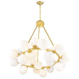 Arya 25 Light Satin Gold Chandelier