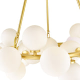 Arya 25 Light Satin Gold Chandelier