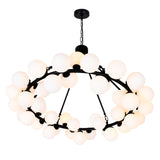 Arya 45 Light Black Chandelier