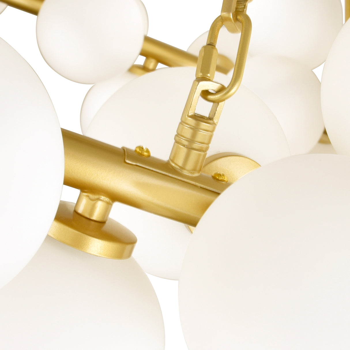 Arya 45 Light Satin Gold Chandelier