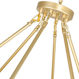 Arya 45 Light Satin Gold Chandelier