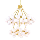 Arya 70 Light Satin Gold Chandelier