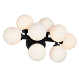 Arya 8 Light Black Vanity Light