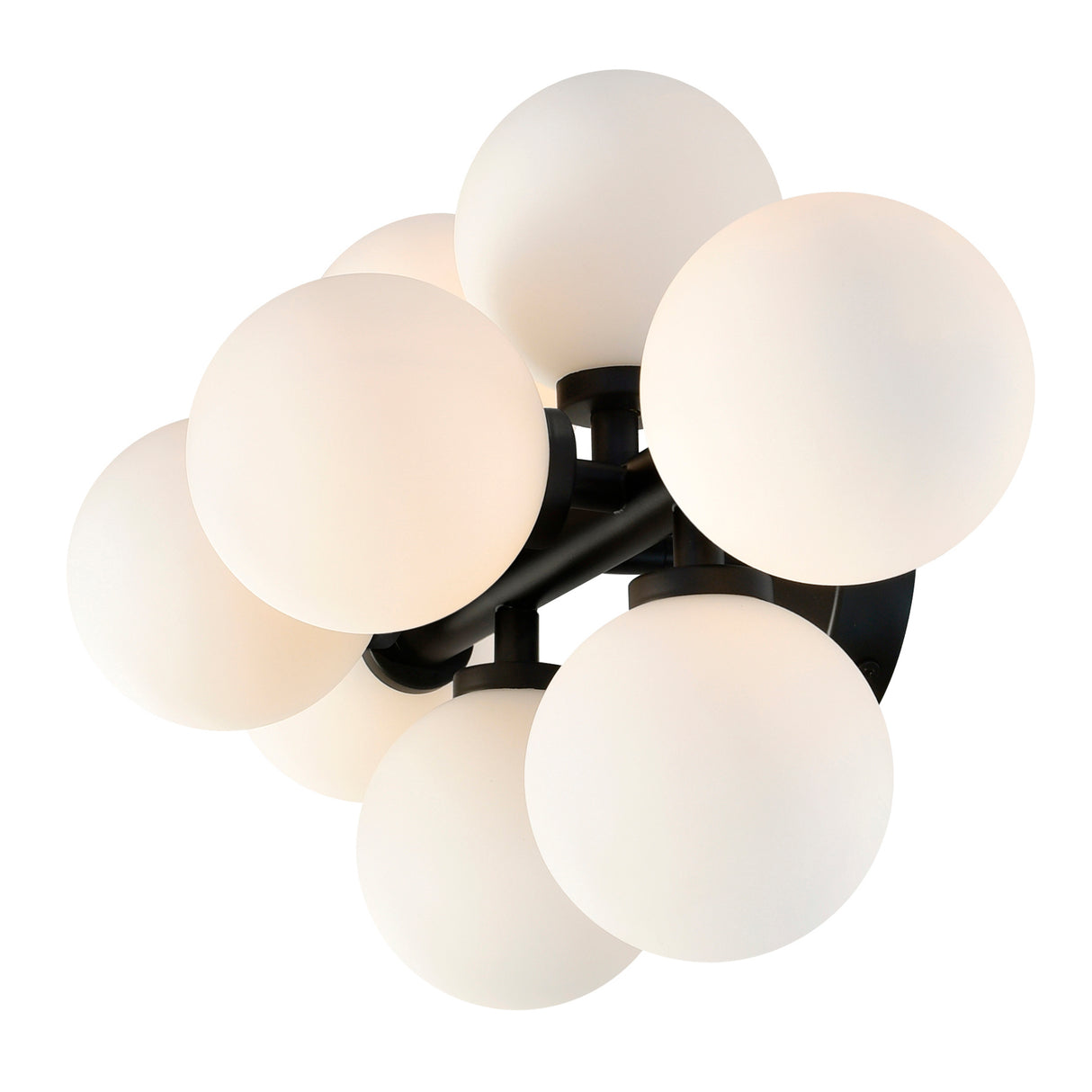 Arya 8 Light Black Vanity Light