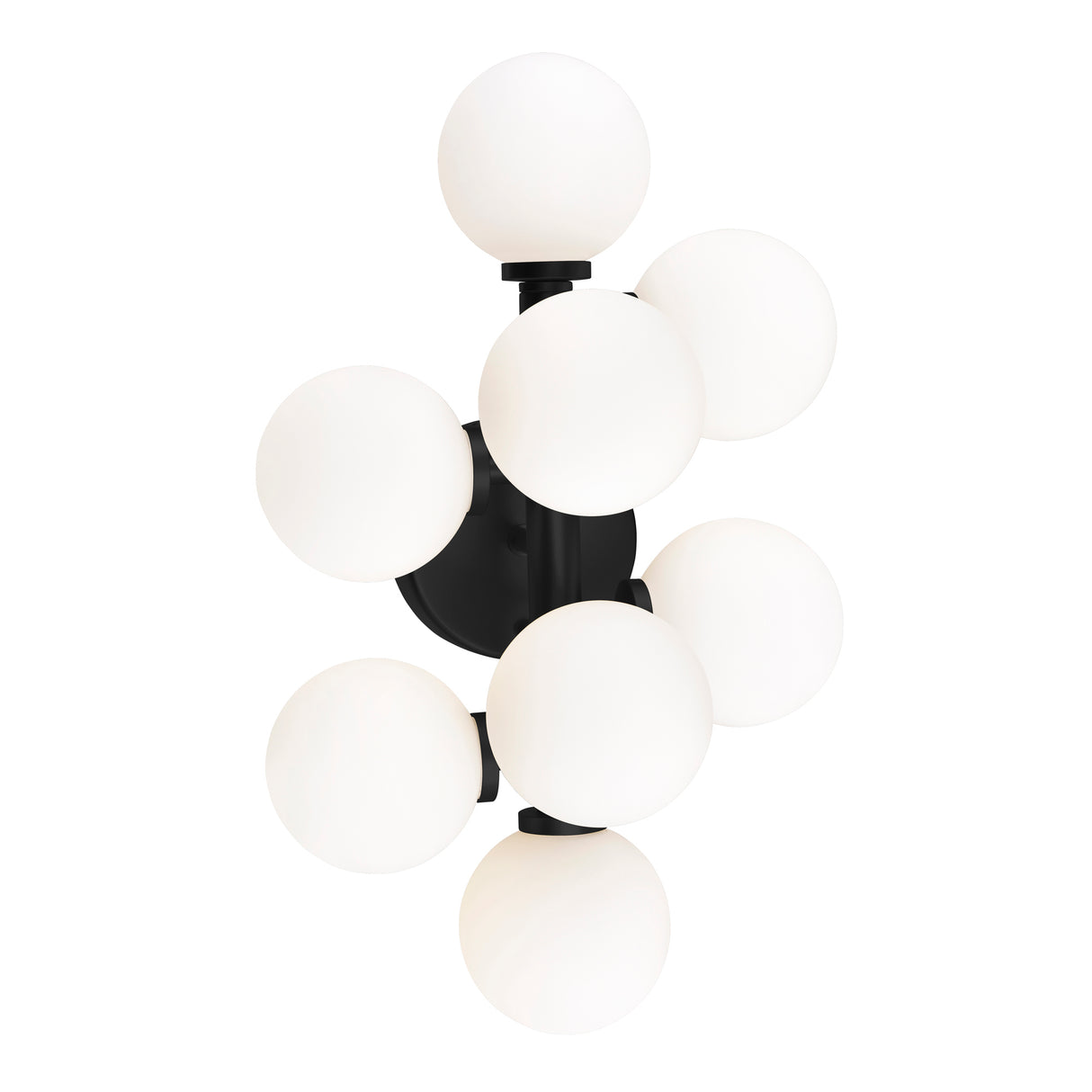 Arya 8 Light Black Vanity Light