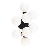 Arya 8 Light Black Vanity Light