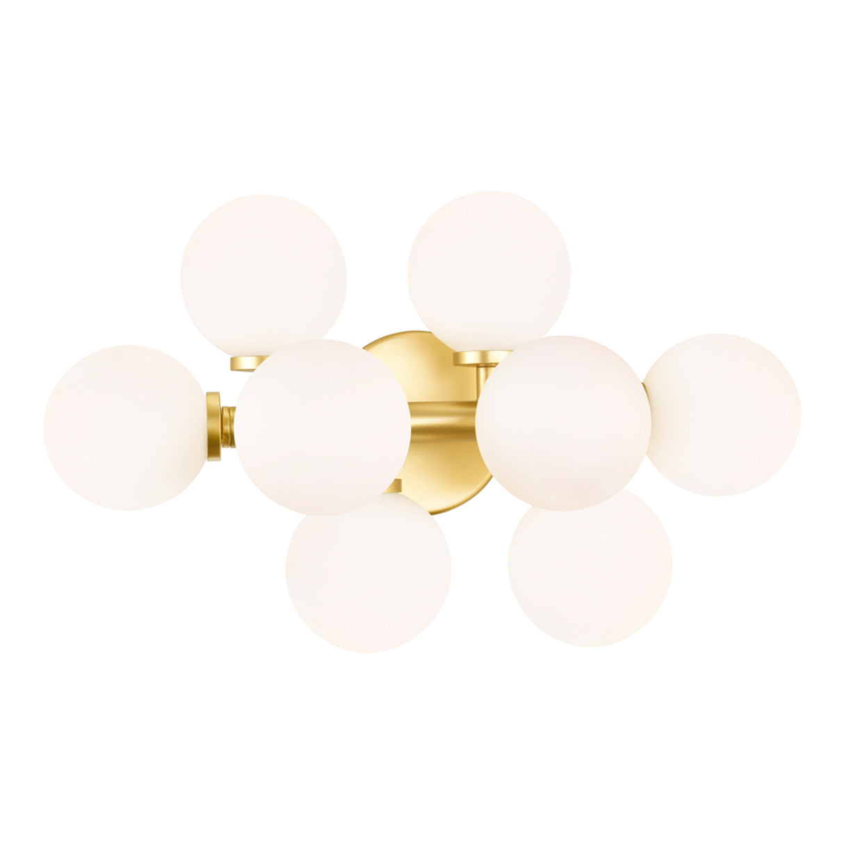 Arya 8 Light Satin Gold Vanity Light