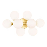 Arya 8 Light Satin Gold Vanity Light