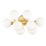 Arya 8 Light Satin Gold Vanity Light