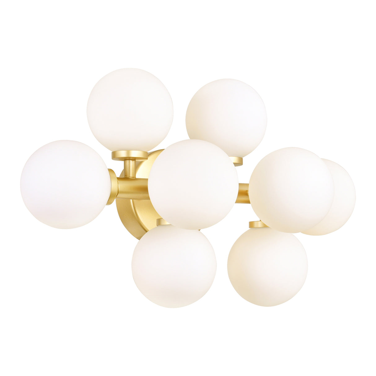 Arya 8 Light Satin Gold Vanity Light