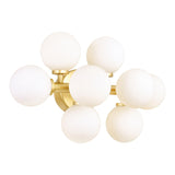 Arya 8 Light Satin Gold Vanity Light