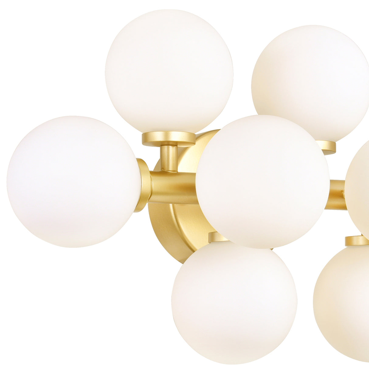 Arya 8 Light Satin Gold Vanity Light