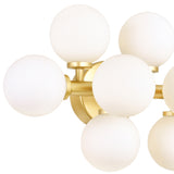 Arya 8 Light Satin Gold Vanity Light