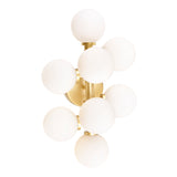 Arya 8 Light Satin Gold Vanity Light