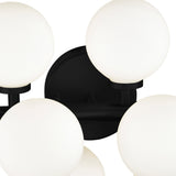Arya 17 Light Black Vanity Light