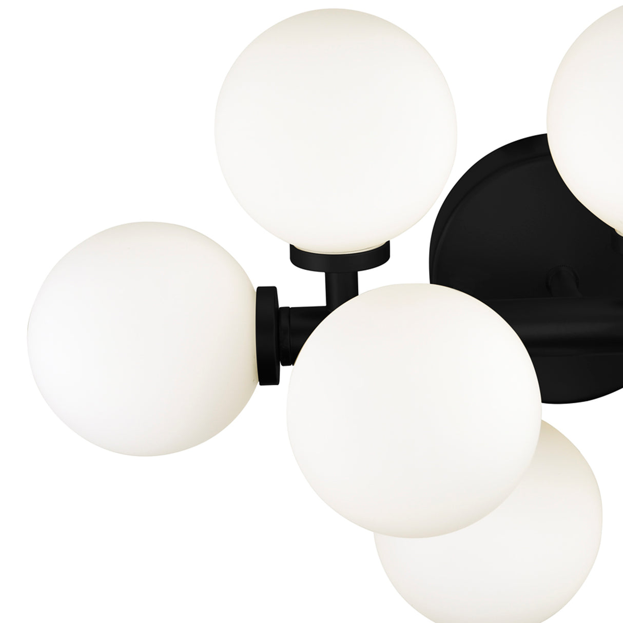 Arya 17 Light Black Vanity Light