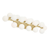 Arya 17 Light Satin Gold Vanity Light