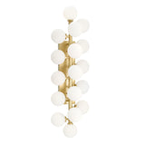 Arya 17 Light Satin Gold Vanity Light