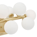 Arya 17 Light Satin Gold Vanity Light