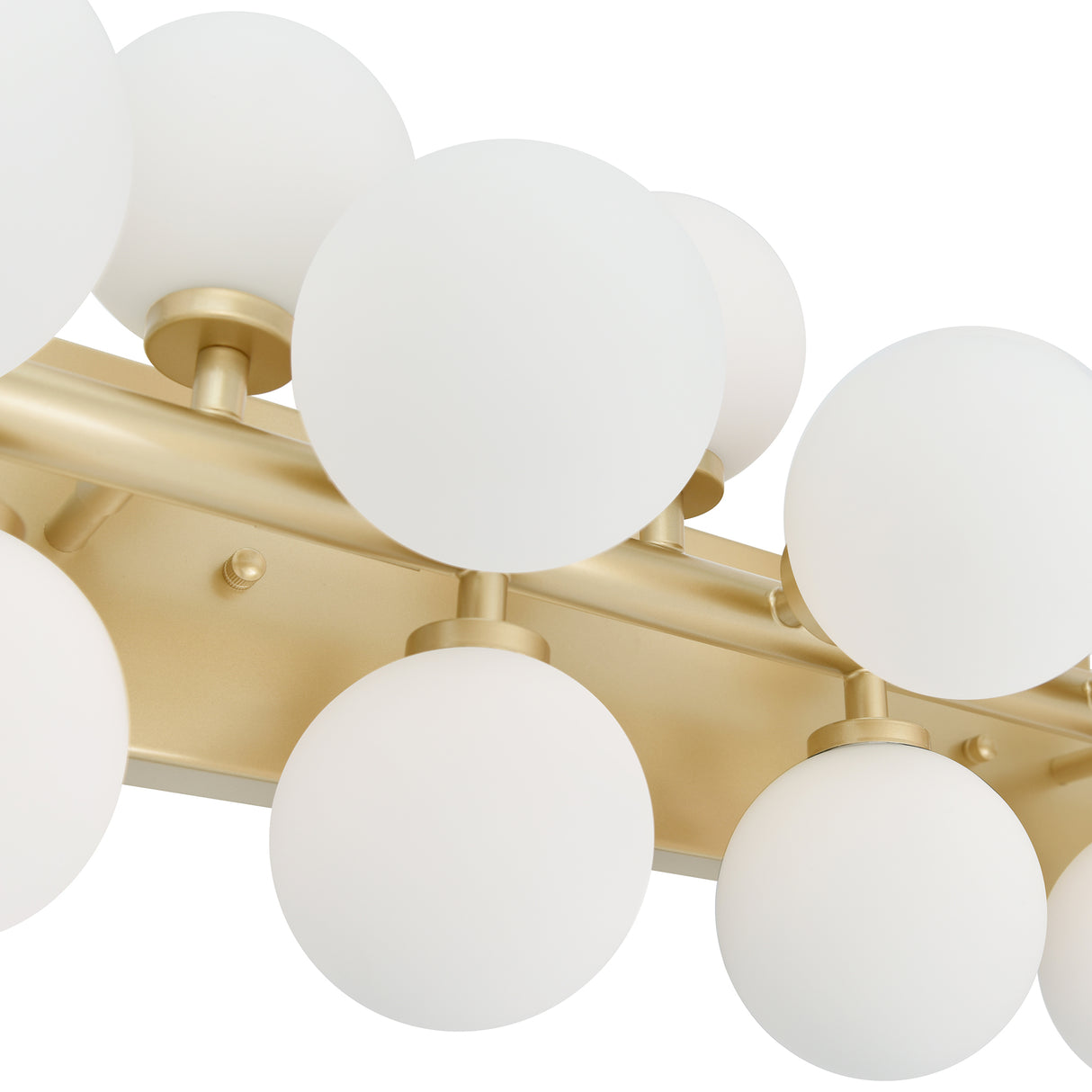 Arya 17 Light Satin Gold Vanity Light