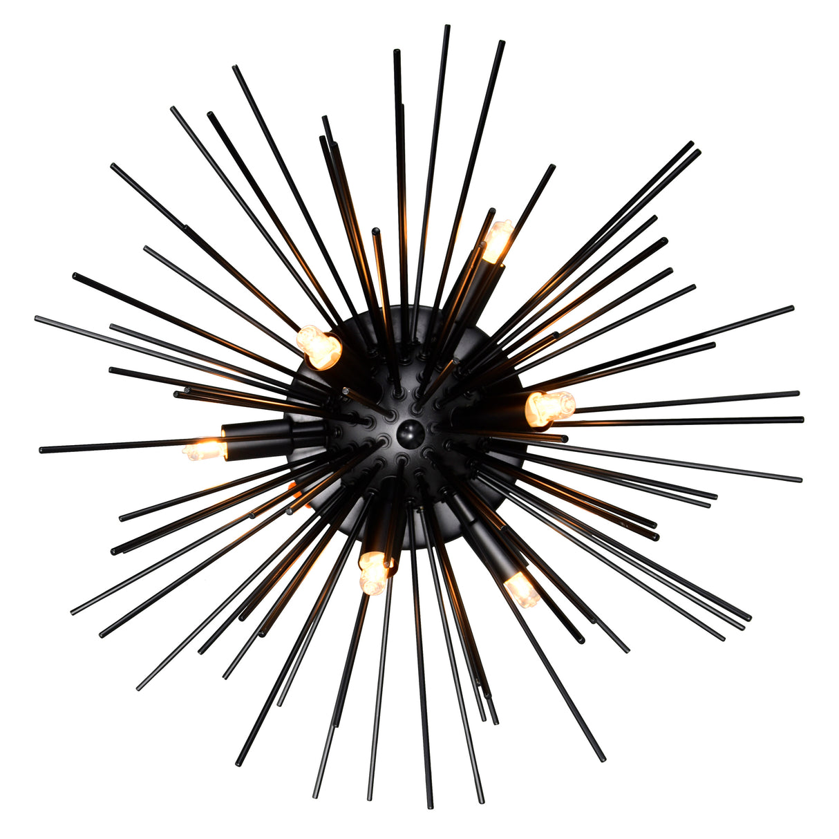Savannah 6 Light 20in Black Flush Mount