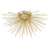 Savannah 6 Light 20in Gold Leaf Flush Mount