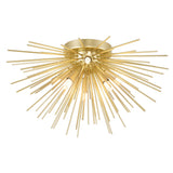 Savannah 6 Light 20in Gold Leaf Flush Mount