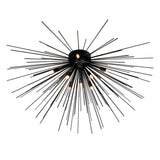 Savannah 8 Light 40in Black Flush Mount
