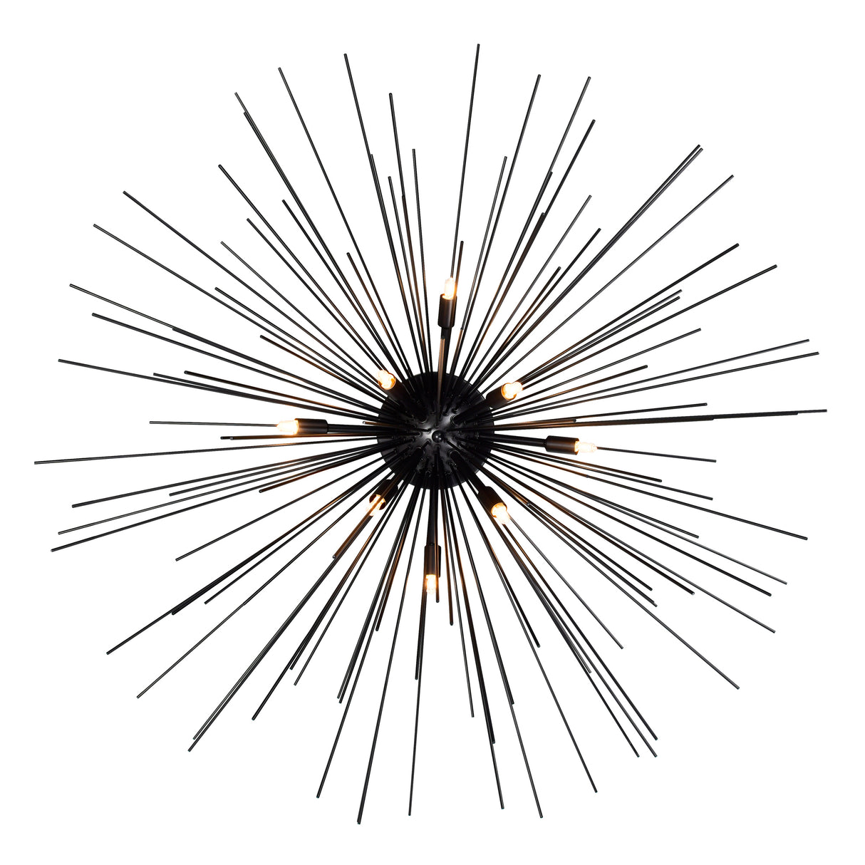 Savannah 8 Light 40in Black Flush Mount