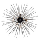 Savannah 8 Light 40in Black Flush Mount