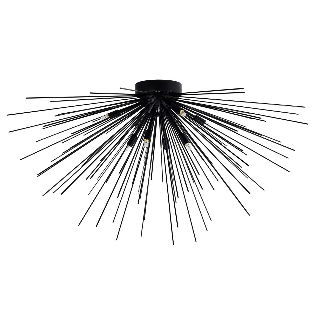 Savannah 8 Light 40in Black Flush Mount