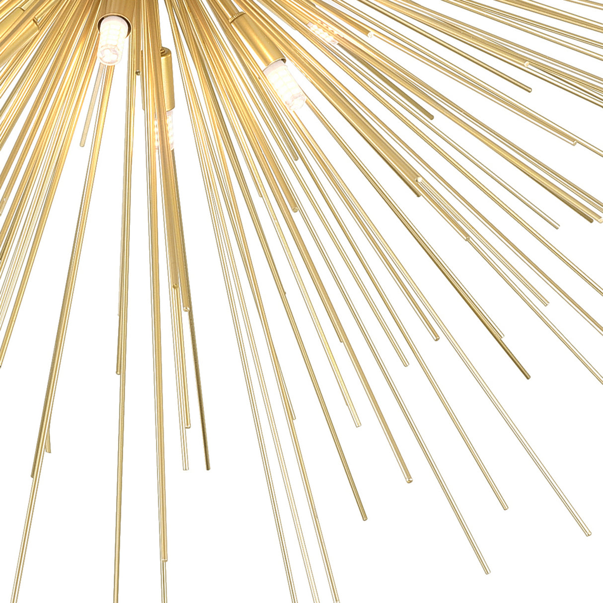 Savannah 8 Light 40in Gold Leaf Flush Mount