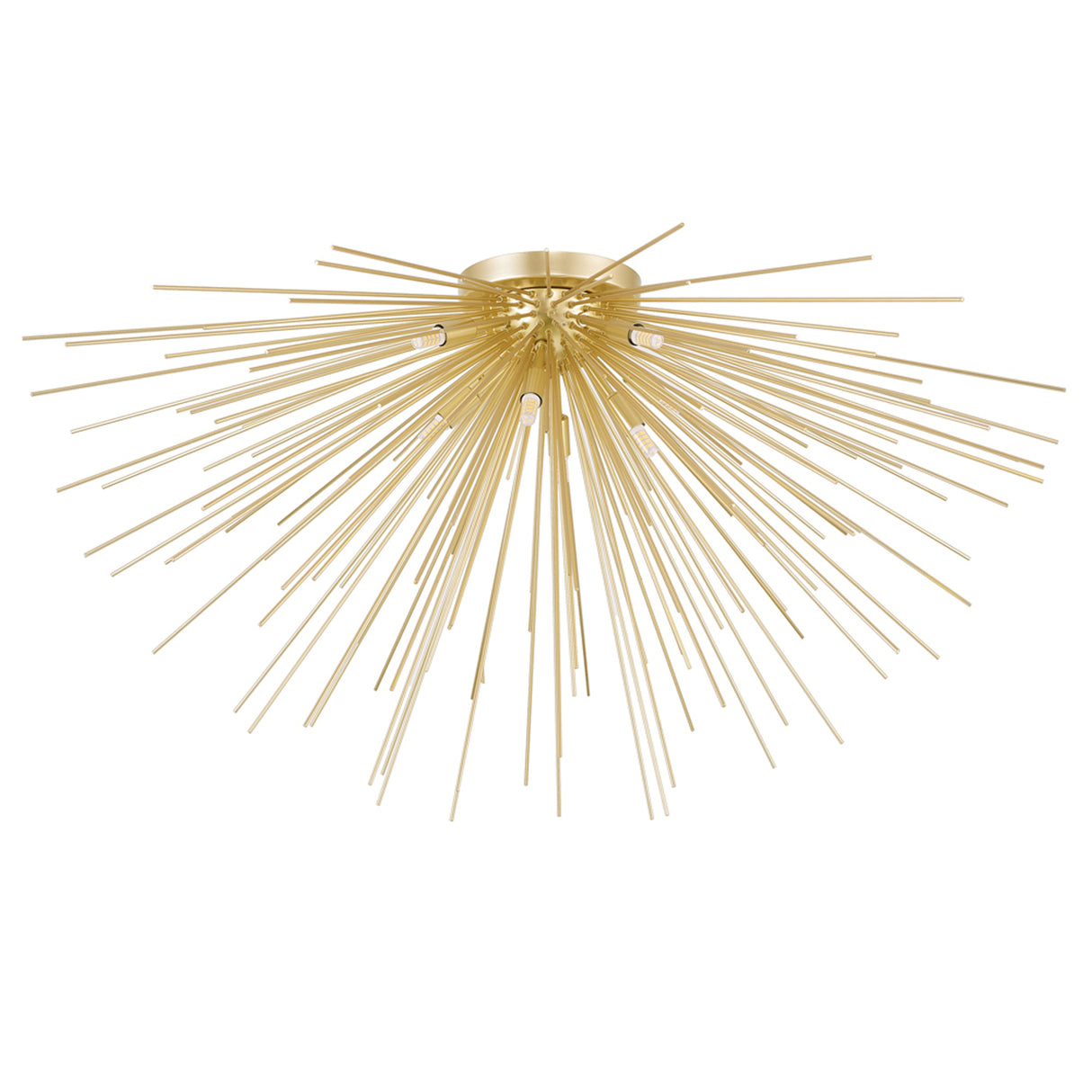 Savannah 8 Light 40in Gold Leaf Flush Mount