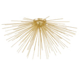 Savannah 8 Light 40in Gold Leaf Flush Mount