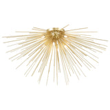 Savannah 8 Light 40in Gold Leaf Flush Mount