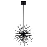 Savannah 6 Light 16in Black Chandelier