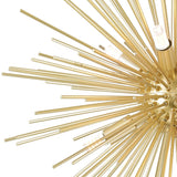 Savannah 6 Light 16in Gold Leaf Chandelier