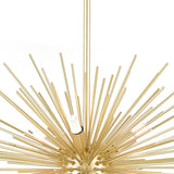 Savannah 6 Light 16in Gold Leaf Chandelier