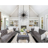 Savannah 9 Light 30in Black Chandelier