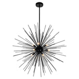 Savannah 9 Light 30in Black Chandelier