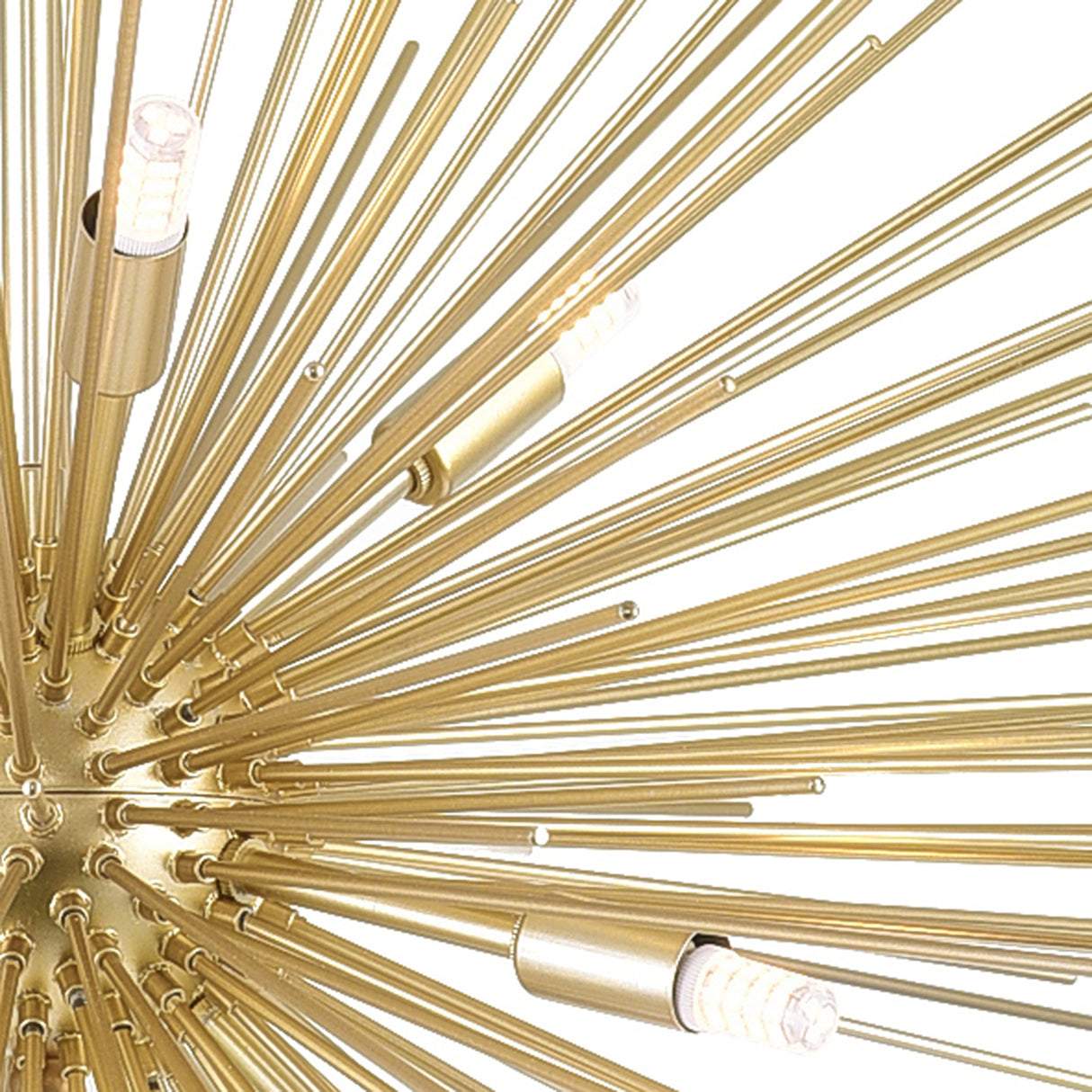 Savannah 9 Light 33in Gold Leaf Chandelier