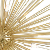 Savannah 9 Light 33in Gold Leaf Chandelier