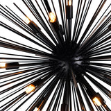 Savannah 14 Light 40in Black Chandelier