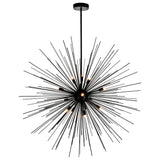 Savannah 14 Light 40in Black Chandelier