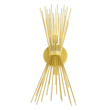 Savannah 2 Light 8in Gold Leaf Wall Sconce