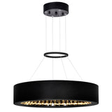 Rosalina LED Chandelier With Matte Black Finish